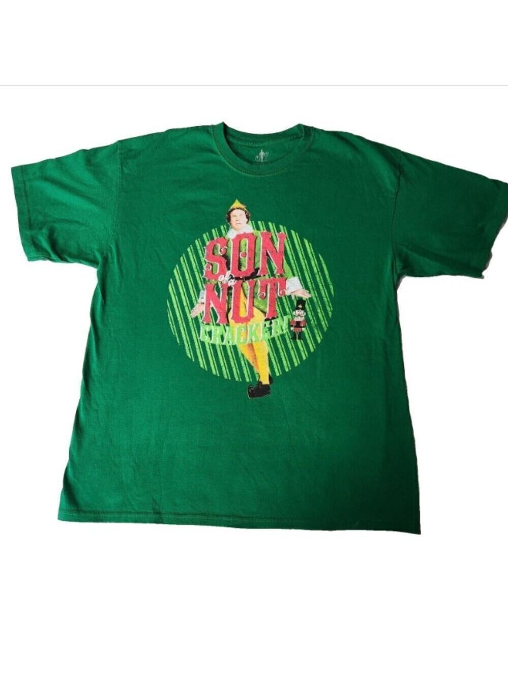 Elf Son of A Nutcracker T-shirt Men Size Xl Elf Branded Big Graphic Christmas